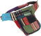 GURU SHOP Stoff Sidebag & Patchwork Hüfttasche, Goa Gürteltasche, Bauchtasche aus Nepal - Bunt, Unisex - Erwachsene, Baumwolle, 25x20x4 cm