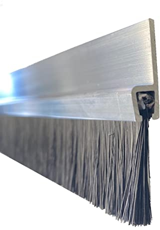 Bürstendichtung Türdichtung Türbürste Alu 25 x 1000mm Besatz: PPN schwarz