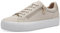 s.Oliver Damen Sneaker flach mit Reißverschluss Freizeit, Beige (Beige), 37 EU