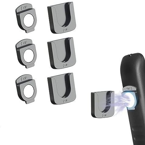 3 unidades mejorado, fuerte soporte magnético para mando a distancia, mando a distancia soporte de pared, organizador con mando a distancia para el hogar, el lugar de trabajo y la escuela (Black)