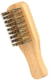 Beaupretty Reise Bartbürste Herren Bartbürste Beheizte Bartbürste Bartstyling-hersteller Styling-haarbürste Begradigung Schnurrbartbürste Herrenkamm Kämme Mann Zubehör Modellieren Hölzern