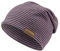 Sterntaler Beanie mit feinem Streifen - Mädchen Baby und Kinder Mütze aus weichem Microfleece - Mütze mit und ohne Umschlag tragbar - Übergangsmütze - lila, 53
