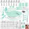Cake Decorating Kit, 137pcs Cake Decorating Supplies with Cake Turntable for Decorating, Pastry Piping Bag, Russian Piping Tips Baking Tools, Cake Baking Supplies for Beginners (Green)