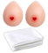 Wisfancy Silikon Brustprothese Kit für Dakimakura Körperkissen Anime Bezüge, Wassertropfenform mit umarmenden Körperkissen Bezug 160x50 cm, (B Cup, 600g/Paar)