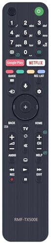 RMF-TX500E Universal-Fernbedienung kompatibel für Sony KD-55XH9505 KD-65XH8096 KD-49XH8196 KD-55XH8196 KD-55XH9005 KD-65XH9005 KD-49XH9505 KD-55 5A8 KE. -55XH9296 KE-55A8 TV, Sub für RMF-TX600E