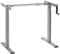 Maclean Sitz-Steh-Schreibtisch Tischgestell | Manuell Höhenverstellbarer Bürotisch max. 118cm | Ergonomischer Tisch Belastbar bis 60kg | MC-790N (Grau)