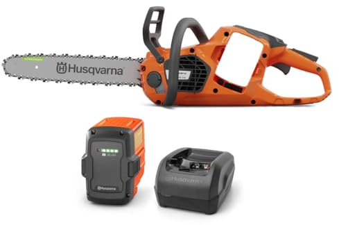Husqvarna 435i Battery Chainsaw, 16 Inch Cordless Electric Chainsaw with Battery and Charger Included