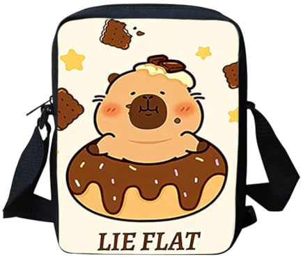 MEZHEN Capybara Umhängetasche Handtasche Capybara Tasche Cartoon Crossbody Bag Mädchen Taschen Geburtstag Kettentasche Tasche Urlaub Reise Geldbörse Kinde
