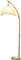 Lampadaire rétro unique en forme d'arc en bambou – Suspension verticale vintage avec 3 températures de couleur pour la lecture, la salle à manger et la chambre – Design compact pour la décoration