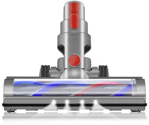 Italdos Motorisierte Bürste mit LED kompatibel mit Dyson V7, V8, V10, V11, V15 - Tiefenreinigung und geeignet für Hartböden und Tapeten
