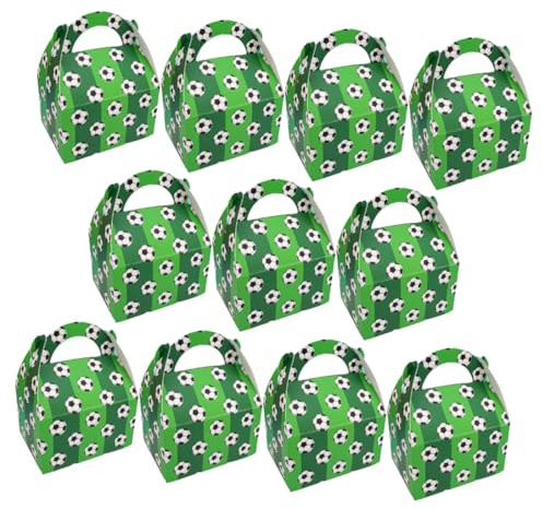 BATHVEVE 50stücke Fußball Party Boxen Süßigkeitenboxen Zum Geburtstag Geschenkboxen Für Süßigkeiten Goodie-boxen Geschenkkiste Fußball Themed Party Favors