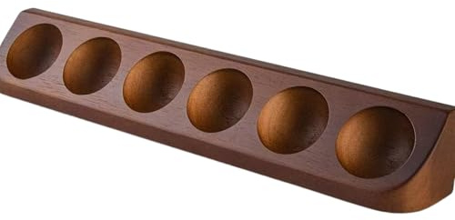 Generisch Golfball Vitrine | 6-Fach Golfball Aufbewahrung Holz Display | Aufbewahrungsorganizer Deko für Schreibtisch BücherHomeoffice Wohnzimmer