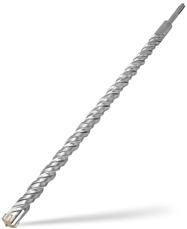 Foret SDS Plus 22mm x 450mm,avec 4 taillants en carbure et double vis,pour pierre naturelle,béton
