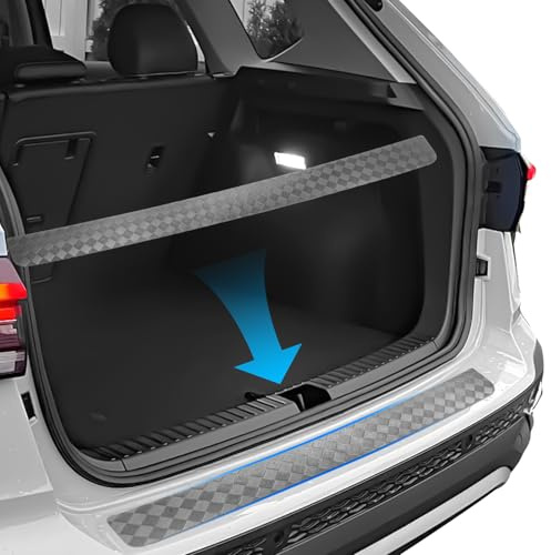 SHAOHAO Compatibile con VW Tiguan 3 2024 2025 2026 Paraurti, protezione antigraffio, protezione per bordi di carico; protezione per il bagagliaio, protezione in fibra di carbonio, protezione bordi di