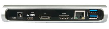 Hamlet HDOCKS500C USB-C Power Delivery Port Replicator 100W für Notebook Power Delivery Dual Display HDMI+DP Ports - 4 USB 3.0 - LAN - Audio