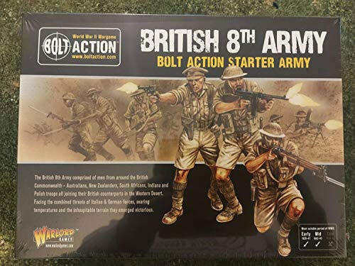 WarLord Games 402611001 Britische 8. Armee Western Desert Starter Army Pack 1:56 WWII Military Wargaming Plastikmodellbausätze