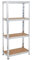 TAHA ® (1500 x 750 x 300) mm heavy duty boltless metal steel 4 tier shelving shelves storage unit Industrial easy to assemble (150X75X30cm) 175KG Per Shelf