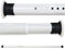 Tringle De Rideau De Douche Extensible Sans Perçage 260-310CM Acier Au Carbone Blanc Tringle A Rideaux Vêtements Télescopique Barre A Tension Pour Salle De Bains Fenêtre Cuisine Armoire