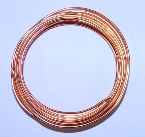 celloexpress Aluminium Craft Wire - 2mm x 5m (Diameter x Length) - Aluminium Wire 12 Guage (Light Copper)