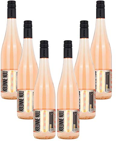 Kolonne Null - 0% Alkohol - 6x Rose - 6er Set Alkoholfreier Rose 0,75L- [Enthält Sulfite]
