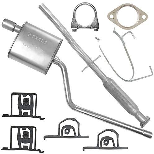 Schalldämpferset Abgasrohr Endschalldämpfer Auspuff Endtopf für MINI Cooper/One R50 R52 R53 1.6i 16V