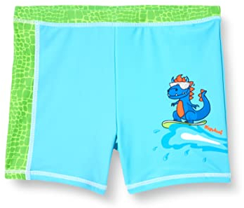 Playshoes Bañadores con protección UV Traje de baño, Pantalones Cortos de Dinosaurio, 110-116 Unisex niños