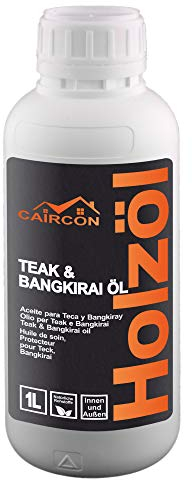 Teak Holzöl Bangkirai Öl für Möbel Gartenmöbel Teakholz Hartholzöl Farblos - 1L
