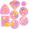 Moldes de silicona para fondant de flores, 8 piezas, margarita, rosa, crisantemo y hoja de flor pequeña, moldes de silicona para chocolate, fondant, arcilla polimérica, jabón, proyectos de
