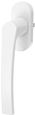 ARTIBETTER Aluminum Alloy Window Handle Crank: White Lockable Casement Window Handle for Child Safety, 4.72X2.75X1.96 Inch, Home Accessories