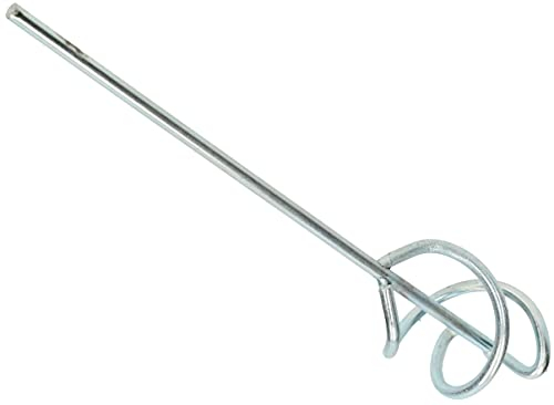 KOTARBAU® Varilla mezcladora 55 mm, Mezclador, Agitador de adhesivos, Mezclador de mortero, yeso, cemento, Cesta mezcladora espiral, Batidora de yeso para taladro, Acero galvanizado