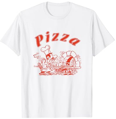 Pizza Logo Retro Italien wie auf der Schachtel T-Shirt
