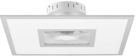 Lindby LED Ventilateur de plafond avec lampe Romea à intensité variable (Moderne) en Gris e. a. pour Salon & Salle manger (1 lampe,à),