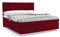 PANDA MÖBEL Clark Boxspringbett 180 x 200 cm Doppelbett mit hochwertiger Taschenfederkern Matratze inklusive Topper, Polsterbett, Bett, Bettgestell, Stilvoll, Schlafzimmer, Modern (Rot, 180 x 200 cm)