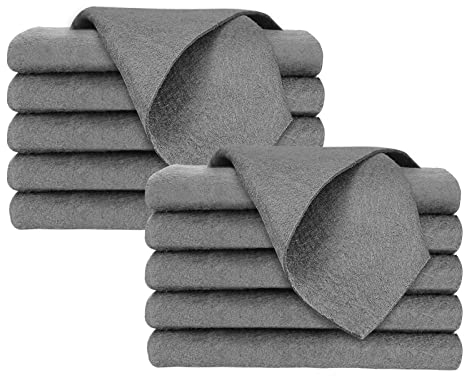 Vspek Verdicktes magisches Reinigungstuch, 10-Pcs Streak-Free Wunder Reinigungstuch, Wiederverwendbare Mikrofaser Reinigungstücher für Windows Spiegel, Glas 30 × 30 cm