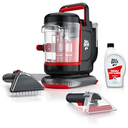 Dirt Devil Portable Spot Cleaner, for Carpet & Upholstery, Stain Remover, FD13000, Black, Compact