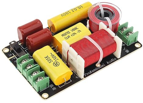 DriSentri Crossover 2 vías para altavoz, divisor de frecuencia de alta baja 250 W, 4 – 12 ohmios para altavoz, intercambio de altavoz HiFi