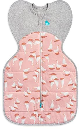Love TLove to Dream Pucksack, Baby Erstausstattung, ideal für kühle Temperaturen (16-20°C), Arme hoch Position, zweiweg-Reißverschluss für einfaches Windelwechseln,Schlafsack Rosa, Mittel (6-8.5kg)