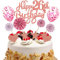 Neodtx Tortendeko 26. Geburtstag Mädchen,17 Stück Rosa Geburtstagsdeko Torte Für 26. Geburtstag Frau,Pink Happy Birthday Kuchen Dekoration Glitzer Cake Topper Geburtstag Geschenk Party Deko