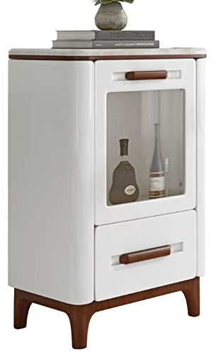 Weinschrank Moderner Weinschrank, Barschrank aus Holz und Marmor mit Arbeitsplatte for Zuhause und Küche Barschrank