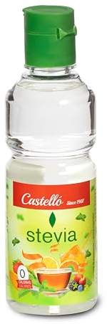 Castello since 1907 Stevia Liquid Drops 125 ml | 375 servings | 10 drops = 1 teaspoon of sugar | Zero Calorie Sugar Substitute | 0 Calories - 0 Glycemic Index - 0 Net Carbohydrates - Keto