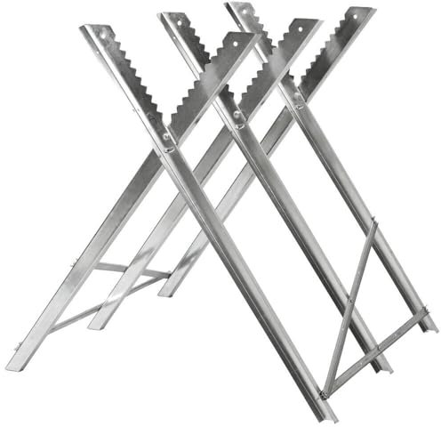 SAW HORSE WOOD LOG HOLDER METAL FOR CHAINSAW CUTTING COLLAPSIBLE TYPE 3 new Home Garden Garden & Patio Garden Power Tools & Equipment Chainsaw Parts