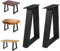 NZHM-HOME 16 Metall Tischbeine Möbelbeine 2PCS, Bankbeine, 40CM Hoch Couchtischbeine, Schreibtischbeine, Beistelltischbeine, Teetischbeine, DIY Tischbeine