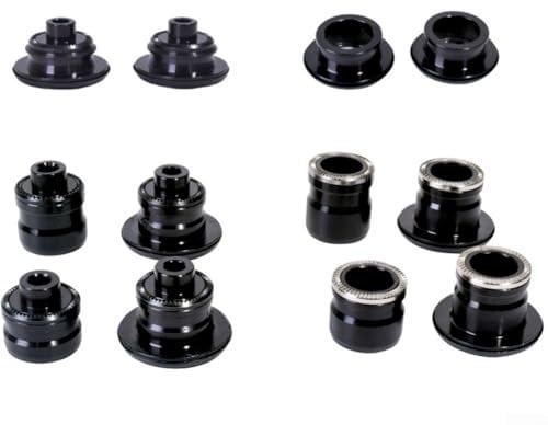 Hasaller Adattatore per bici a sgancio rapido converte mozzi bici mozzi bici QR Quick Release Thru Axle Adapter Converter End Cap 9151012 (12 x 142 mm)