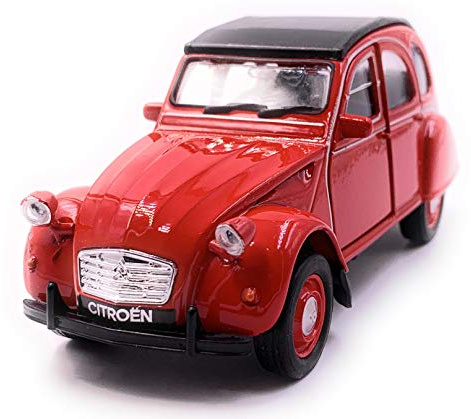 Onwomania 2CV Modellauto Auto in Rot Maßstab 1:34 (lizensiert)