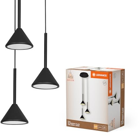LEDVANCE Decor Fuji 3XPendant PL 13W 930 Black