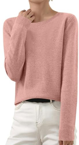 Pull Oversize Femme Col V Noir Vert Rose - Sweatshirt Tendance Manche Longue - Taille S