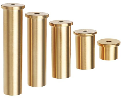 Be In Your Mind 5pcs Golf Club Weight Head Brass Shaft Tip Weights Weight Head Accessories Suitable for Steel Wood Steel Iron Shafts (2/4/6/8/10g)