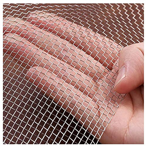 Stainless Steel Woven Wire Mesh Panels Heavy Duty 8 Mesh Metal Mesh Sheet for Vents Home Kitchen Garden 1x4m (39x157inch)
