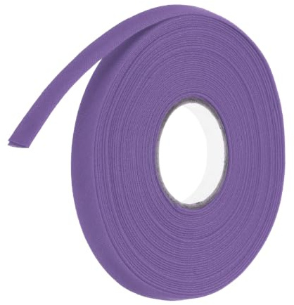 sourcing map Schrägband aus Polyester, 2/5 Zoll, doppelt gefaltet, kontinuierliches Großpackung, Schrägband zum Nähen, Nähen, Quilten, Säumen, Binden, Basteln (lila, 9,1 m)