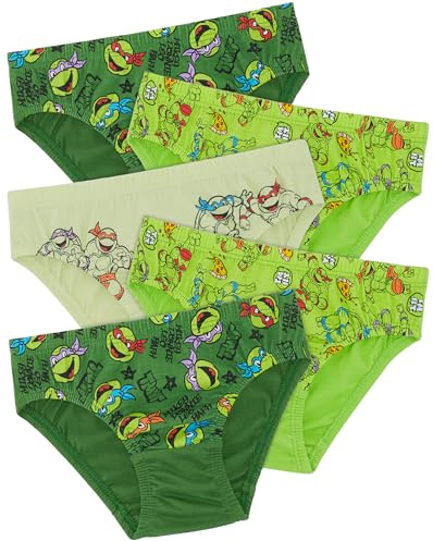 TEENAGE MUTANT NINJA Turtles TMNT - Slip aus 100% Baumwolle - 5 Stück